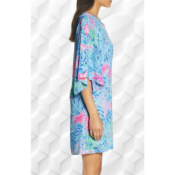 (50% OFF) NWT Lilly Pulitzer Delancey XXS SMALL Dress Pastel MSRP $220 W/STRETCH - Picture 3 of 5